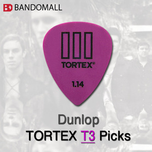 던롭 기타피크 Dunlop Tortex T3 1.14mm